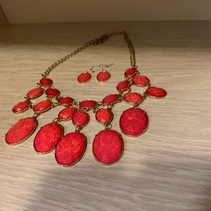 Hot Pink Statement Necklace